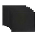 5pcs BBQ Grill Mats Heavy Duty Non-stick Reusable PTFE Baking Mats Black