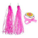 Kids Girls Bike Handlebar Bell Ring + Child Cycling  Streamers Tassel