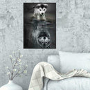 5D DIY Full Drill Diamond Painting Dog Cross Stitch Embroidery Mosaic Kit