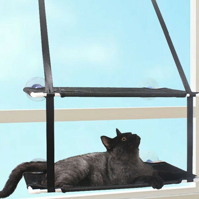 20Kg Two Layers Pet Hammock Cat Basking Window Mounted Seat Home Suction Cu