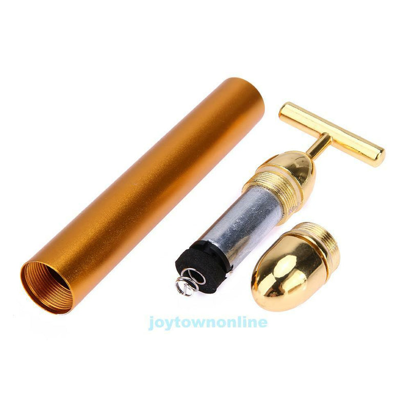 Electric Vibration Face Massager Skin Care Bar Portable T Shape Beauty Device