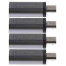 4x Micro USB Male to USB Type C Female OTG Data Charger Converter Adapter