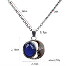 Color Change Jewelry Set, Round Moon Pendant Feeling Emotion Choker Mood Pendant