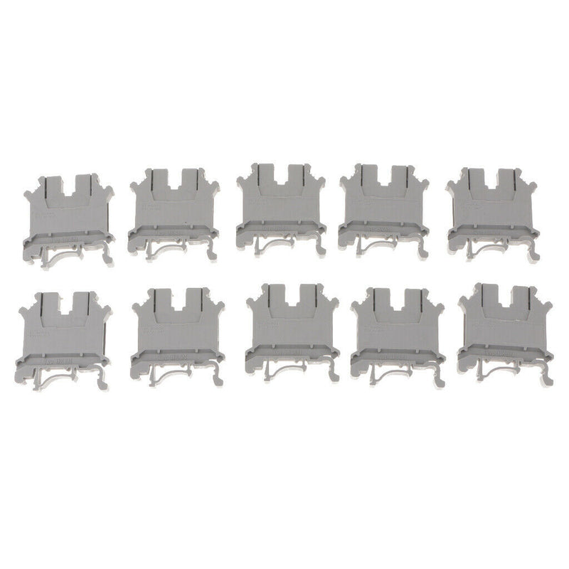 10 Pcs DIN  Terminal Block 2 Ways 800A Flame Retardant Plastic