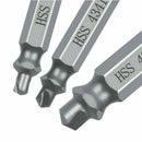 6Pcs Double Side Damaged Screw Extractor Drill Bits Out Bolt Stud Car Tool Y5Y4