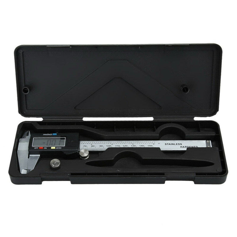 Digital Electronic Gauge Stainless Steel Vernier 150mm 6inch Caliper Micrometer