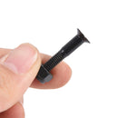 8 Pair Skateboard 25mm Black Hard Ware Bolts Parts Double Rocker Parts Screws-OZ