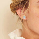 6Pairs/lot Fashion Women Zircon Mini Small Ear Stud Earrings Simple Jewelry