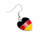 St. Leonhard Merchandise: Heart shaped earrings "Germany" (Earrings Germany I7C5