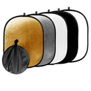 90*120CM 5 in 1 Photo Studio Collapsible Light Reflector + Case