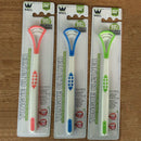 Tongue Cleaner Soft Dental Care Brush Oral Clean Bad Breath Scraper Handle