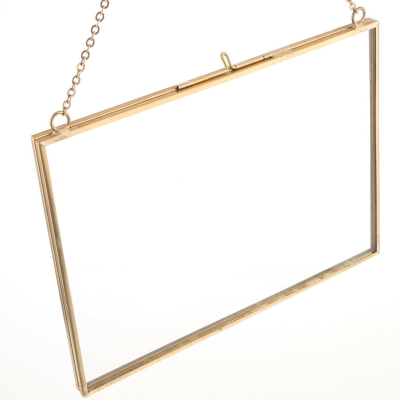 Metal & Glass Hanging Photo Frame Portrait & Landscape & Specimen 18x13cm