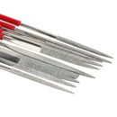 10pcs Guitar Crowning Luthier Files Stainless Steel Dual Cutting Edge Tool