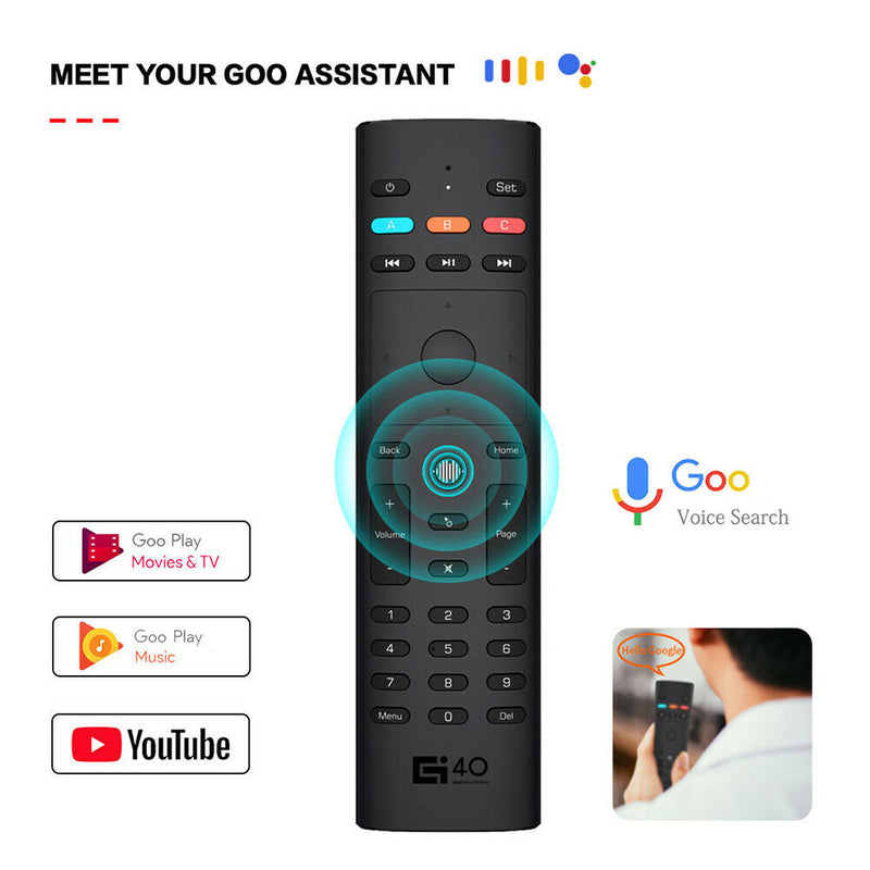 G40S 2.4GHz Wireless Air Mouse Voice Remote for PC Projector Android TV Box