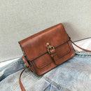 New Women Retro Oil Skin Small Square Bag Belt Pliers Shoulder Messenger Ba