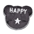 Panda Reversible Change Color Sequins Sew On Patches For Clothes Diy Crafts ^