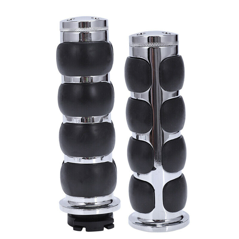 25 MM UNIVERSAL KNOB ALUMINIUM RUBBER HANDLE CUSTOM MOTORCYCLEBLACK X2K3
