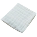 Handkerchief Baby Infant Kids Soft Cotton Towel Reusable Bib (White) A
