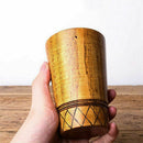Wooden cup deco cup decoration mug drinking cup coffee mug milk cup -11cmx7