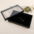 Display ring earring jewelry 29x19x4cm 100 slots cover showcase