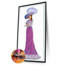 DIY Full Round Diamond Painting Dress Lady Handmade Picture Crafts (A1706)