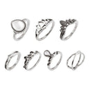 Ping Adjust DA door Boho Midi Rings Finger Ring Setting Jewelry Set 7pcs R3H8