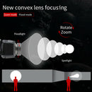 LED Headlamp Motion Sensor Headlight USB Rechargeable Head Torch Night Lighting