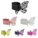 100pcs Butterfly Tissue Ring Napkin Holder Party Banquet Ornament