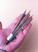 5-Prong Fishing Fish Eel Salmon Barbed Spear Gig With Long Nut
