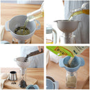 4 IN 1 Multi-function Canning Funnel t Wide Mouth Plastic Filter Oil Funnel Nw