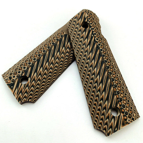 Hunting Handle Scales Upgrade Anti-slip G10 Patches DIY Material for 1911 Grips