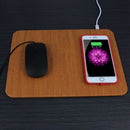Pu Leather Multifunctional Wireless Fast Charging Mouse Pad Qi Standard Mul