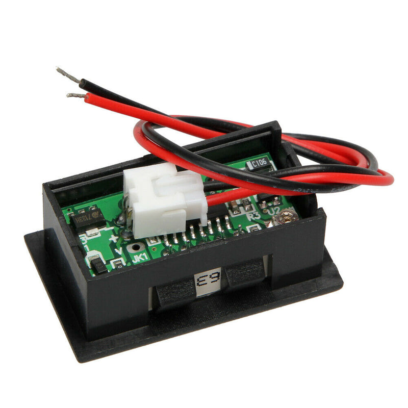 Mini Two Wires Digital Voltmeter Red LED Display DC2.5-30V Voltage Meter