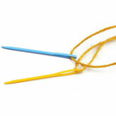 40 x Multicolour Childrens Plastic 9.2cm Needles. For Sewing, Binca, Tapest