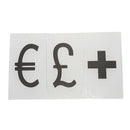 75pcs Replacement Letters & Numbers Symbols black for A4 Cinema Letter Ligh