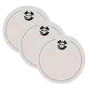 3x White Bass Drum Patch Drumhead Protector For Percussion Instrument