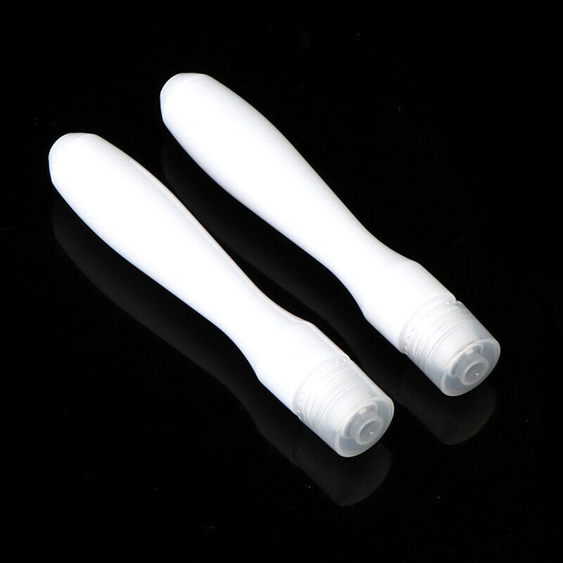 2pcs 15ml White Plastic Roll On Bottles15cc Containers For Essential Oil Ew