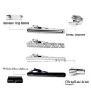 8 Pcs Tie Clips Set for Men Tie Bar Clip Set for Regular Ties Necktie Weddi