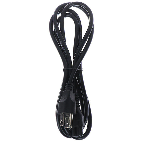 1.8m US Plug 3-Prong Laptop Adapter Power Cord Cable Lead 3 Pin Charger Adapt ly