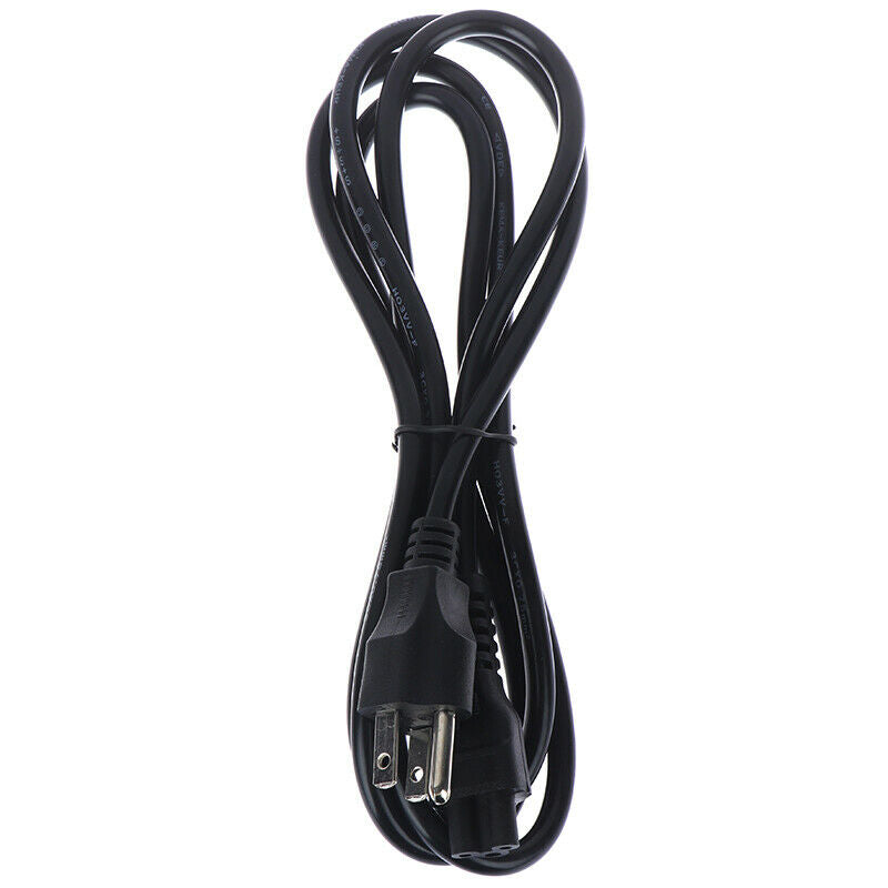 1.8m US Plug 3-Prong Laptop Adapter Power Cord Cable Lead 3 Pin Charger Adapt ly