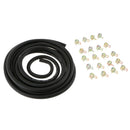3 meters 1/8" ID Fuel Line + 20pcs 2/5" ID Hose Clamps Fits Small Engine