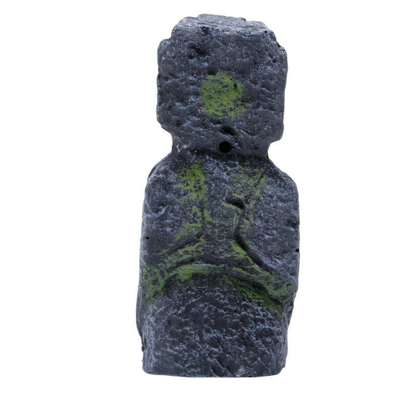 Easter Island Mini Statue Accessory Pipe Fish Tank Aquarium Decoration Or CNJ