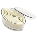 Football Shaped Nylon Biscuit Cutter Set 7 Piece Cookie Cutters Plain Edge