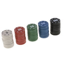 100 Pcs 5 Colors Poker Chips Poker Chips With Acrylic Storage Box For Casino