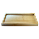 Bamboo Tray Seat Holder  Sharpener Whetstone Base For Home Kitchen Use