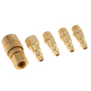 5pc 1/4 Inch NPT Coupler Adapter For Air Hose Compressor