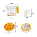 Handheld Juicer Melon Cutter MultiFunction Fruit Juicer Cup Three In One Plastic