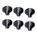 6pcs Tuning Peg Machine Heads Handles for Wooden Electric Folk Guitar Black