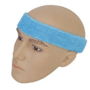 1x Headband and 2x Elastic Wrist band for Sports - Light blue U7S8