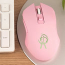 Colorful Lovely Backlight Mouse Laptop Desktop Gaming Mice Pink for Home Office